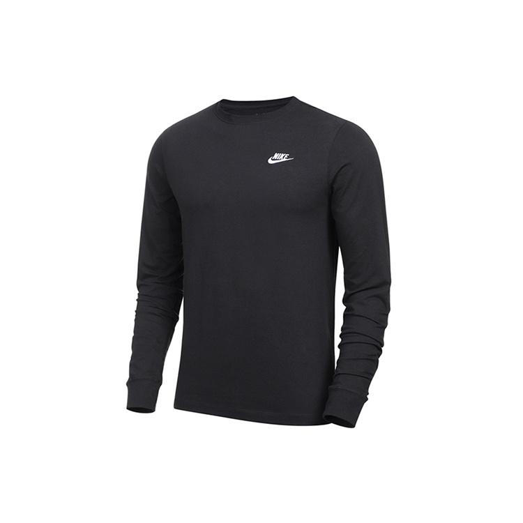 Nike Men s Sportswear Club Casual Sport Round Neck Long Sleeve Men s Black AR5193-010 XXL