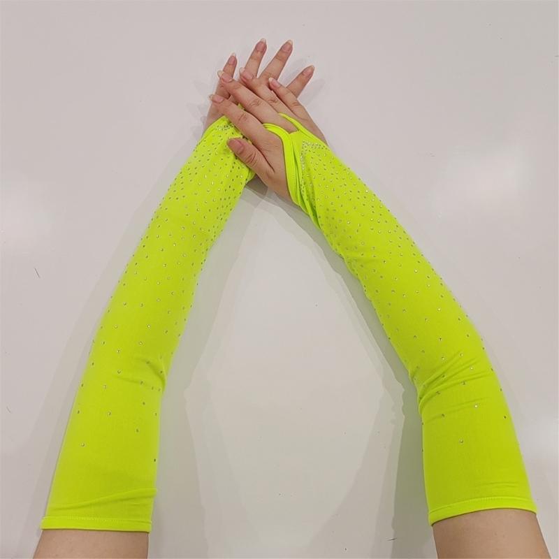 Nachtclub-Handschuhe für Damen und Mädchen für Mottoparty Bequem zu tragen Elastische Dehnbare Ärmel Handschuhe