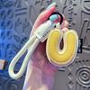 PU Leather 26 Letter Keychain Sweet Lucky Letter Pendant Fashion Alphabet Key Holder  Friend