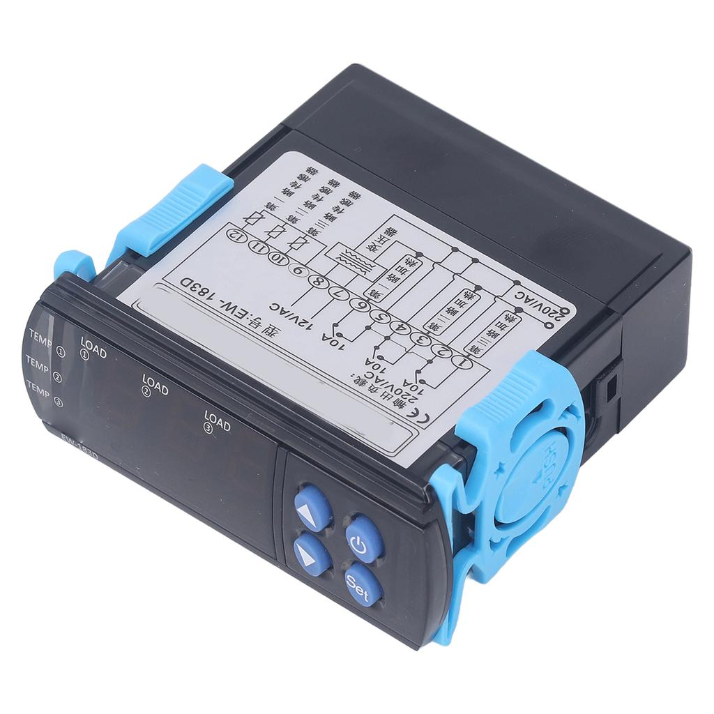 Temperaturregler-Kit 3-Wege-Ausgang Heizrelais Thermostat für Drucker Fotomaschine AC220V