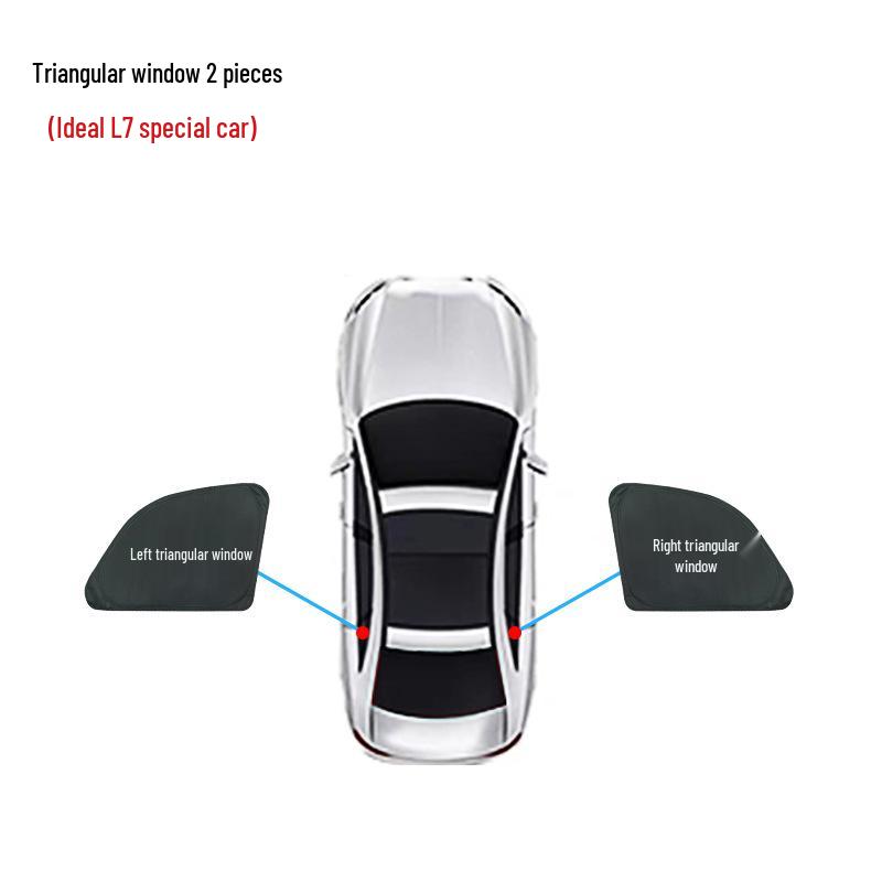 Ideal L7 Car Window Sunshade: Opaque Sun Protection & Insulation for Camping Privacy