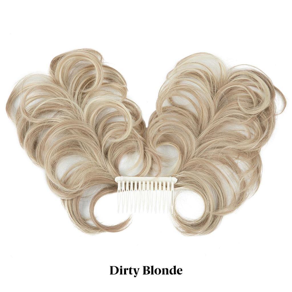 Adjustable Fluffy Wig Hair Ring for European & American Style Ponytails