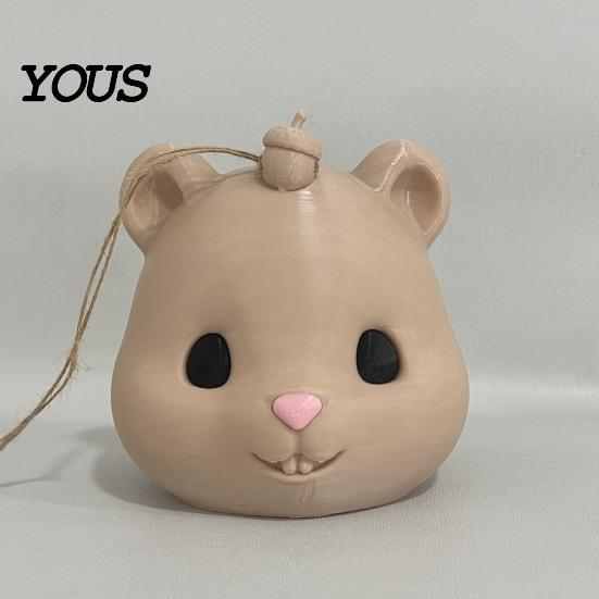 Easy to Install Bird Feeder Alternative Mouse Head Squirrel Feeder, Funny Animal Face Outdoor Playful Garden Accessory Hanging Wildlife Feeding