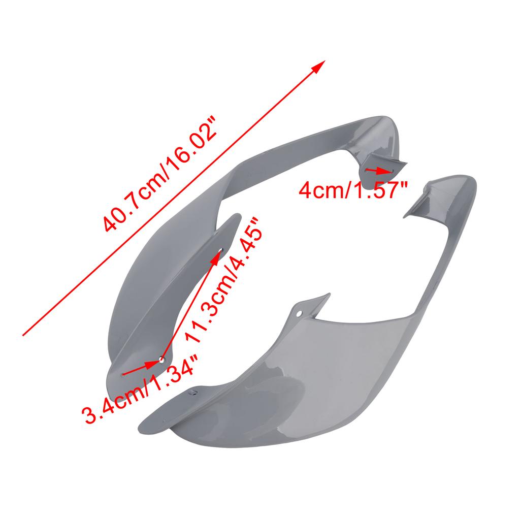 Front Side Winglets fit for Yamaha YZF R1 R1M 2021-2024 Gray