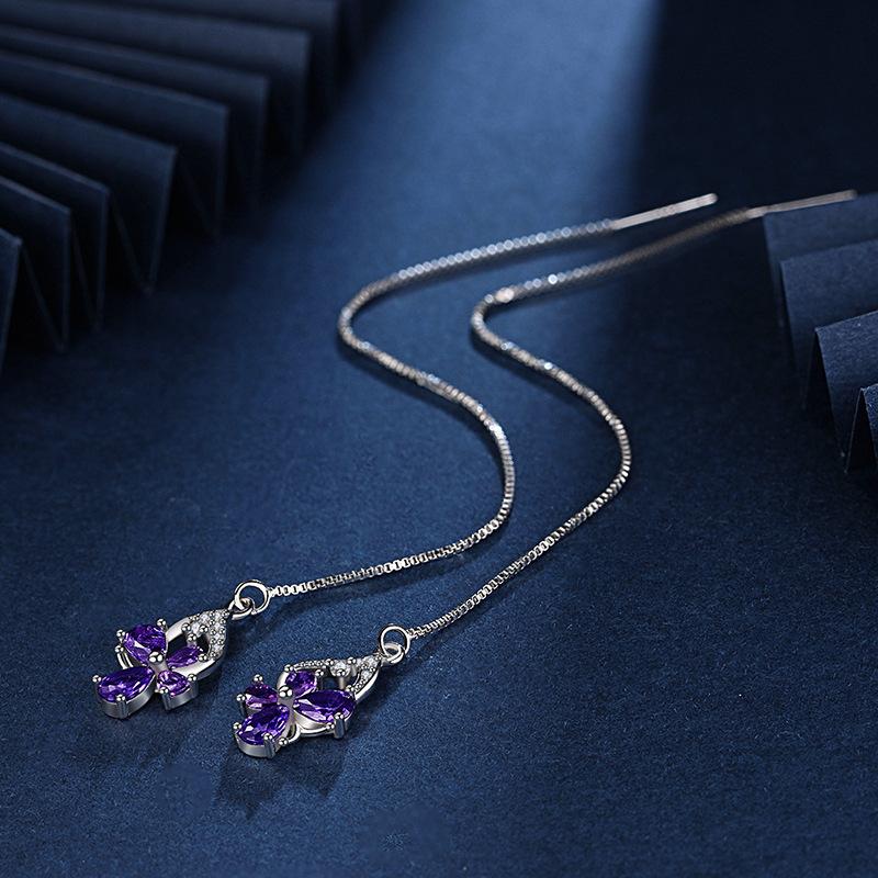 Lindon Copper Alloy Zircon Earrings Drop Earrings For Women Wedding Party Gifts