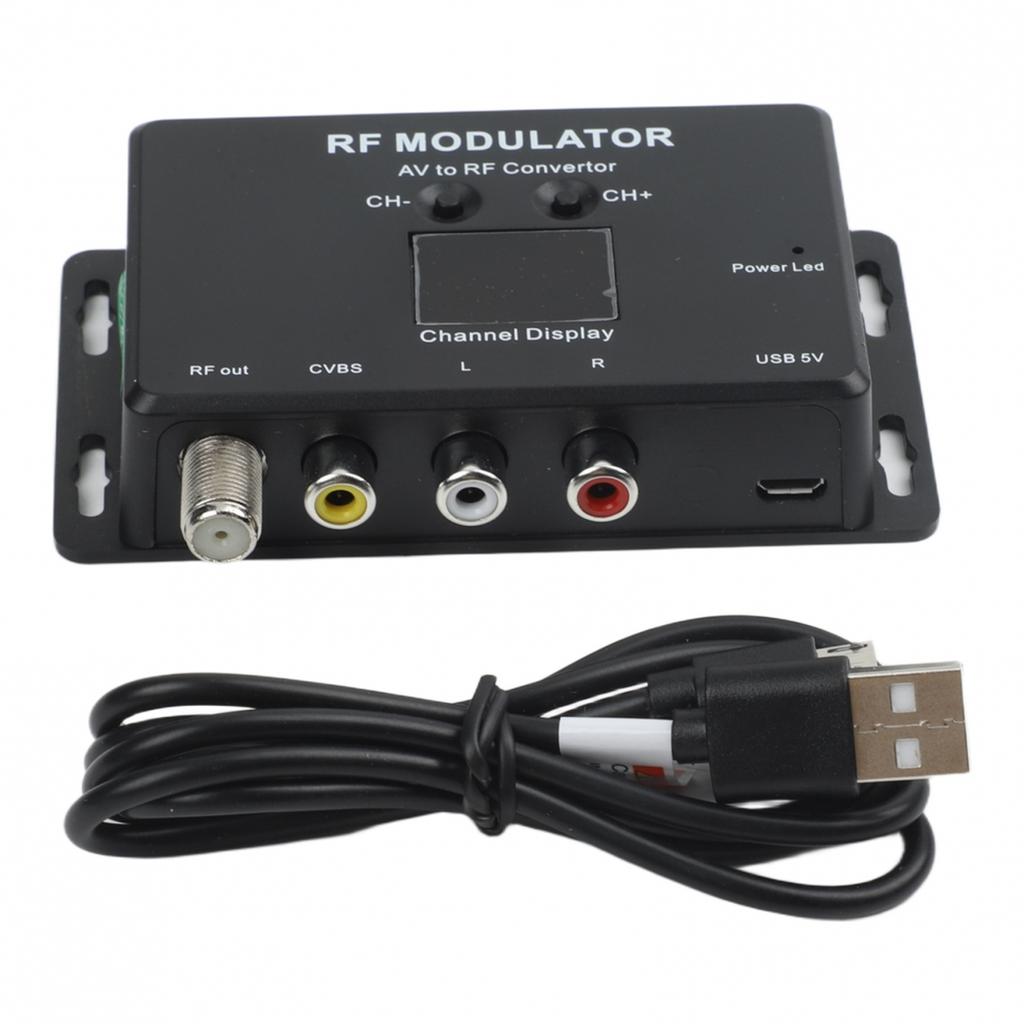 AV To RF Converter RF Modulator Frequency Range 471.25MHz-885.25MHz