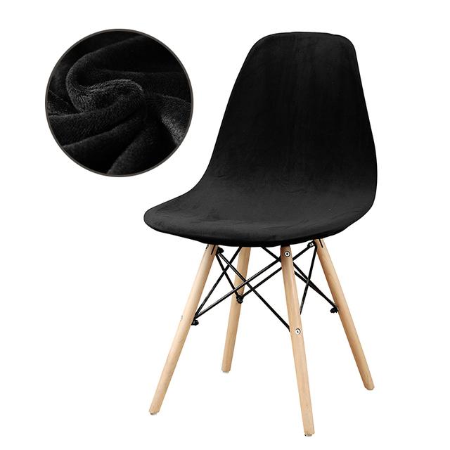 

1/2/4/6 шт., бархатный тканевый чехол на сиденье, чехол для барного сиденья, моющиеся съемные чехлы на стулья без подлокотников для банкета, дома, отеля 4 Pcs