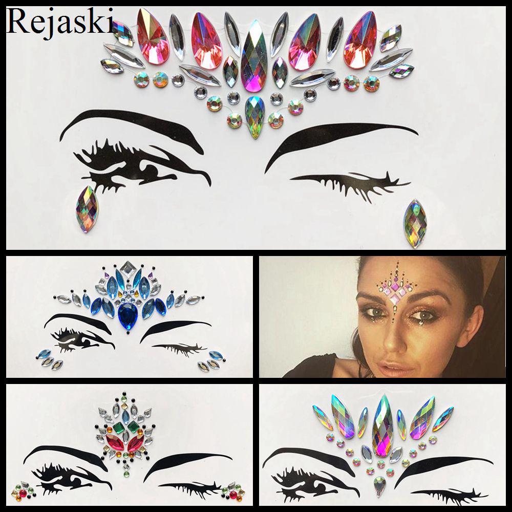 Buy Eyelid Eye Jewelry Temporary Waterproof Henna Flash Forehead Decor