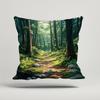1Pcs Vitality Forest Pillowcase Square Bedroom Cushion Covers Zipper Living Soft Home Comfortable Decor 45X45Cm