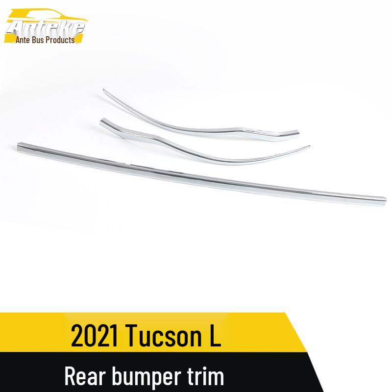 21 Tucson L Rear Bumper & Tailgate Stainless Steel Trim Sticker