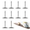 10Pcs Concealed Shelf Support Invisible Bracket Wall Bookshelf Wood Furniture Connector