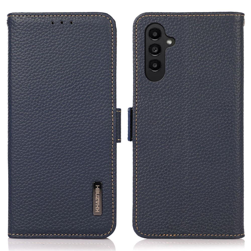 KHAZNEH for Samsung Galaxy S26/S26 Pro Phone Case Genuine Cow Leather Cover RFID Blocking