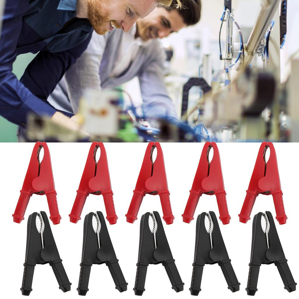 Alligator Electrical Test Wire Insulated Alligator Alligator Clip Test Lead Mini Spring Test Hook Stackable Banana Insulated Alligator Clips for