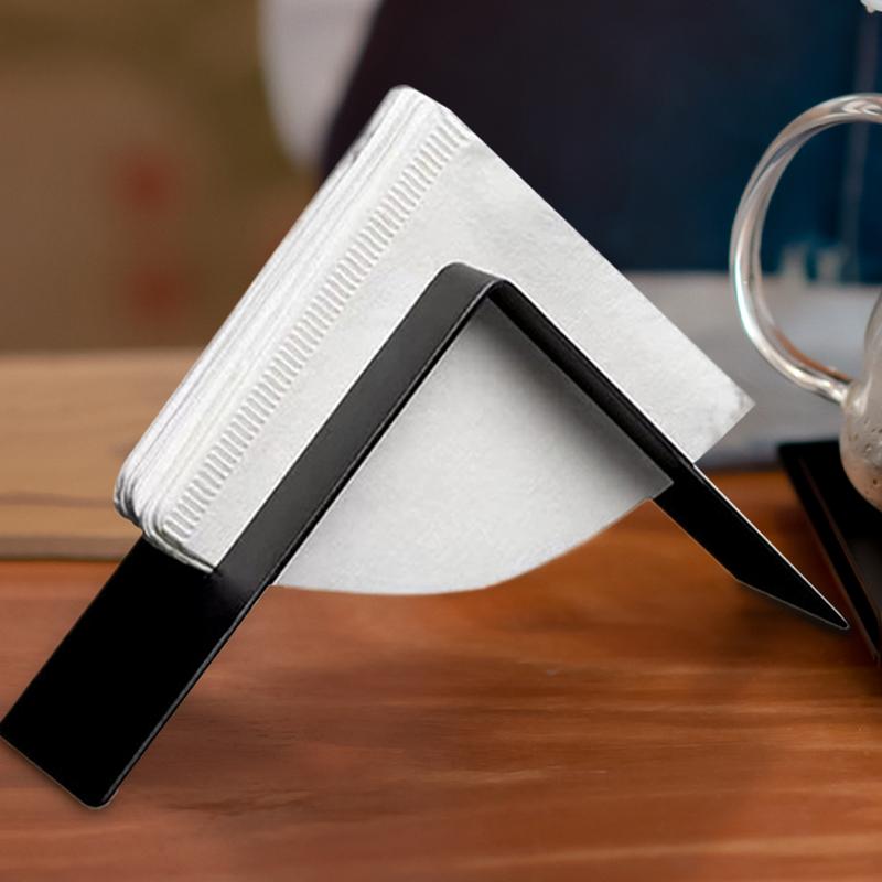 Coffee Filter Holders For Counter Stainless Steel Coffee Filter Paper Storage Rack Modern Storage Stand Container For Home