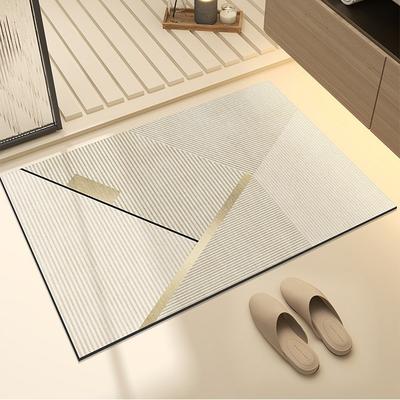 Bathroom Floor Mat Absorbent Bathroom Foot Mat Modern Simple Diatom Mud Non-slip Toilet Door Mat Toilet Mat