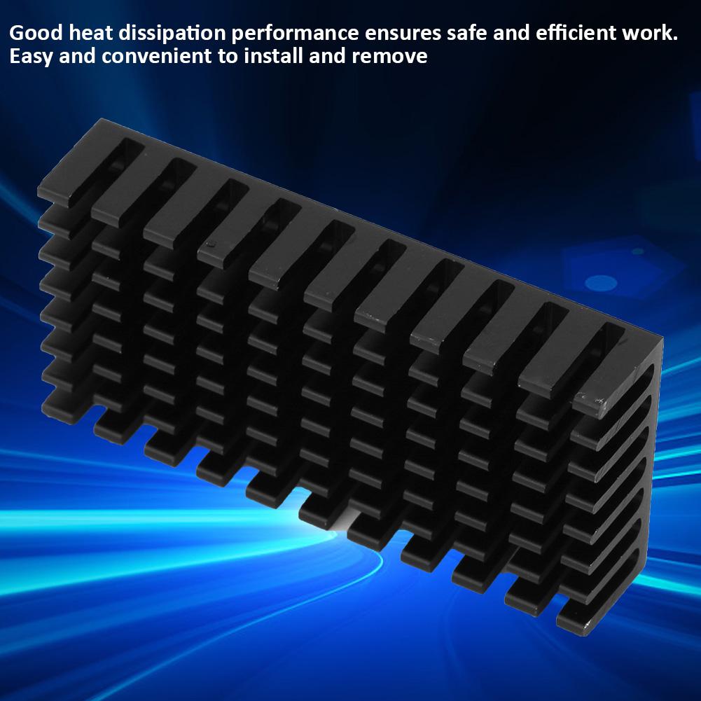 5ks P25*10*50-B Hliníkový chladič chladiče pro elektronický čip CPU 50*25*10mm