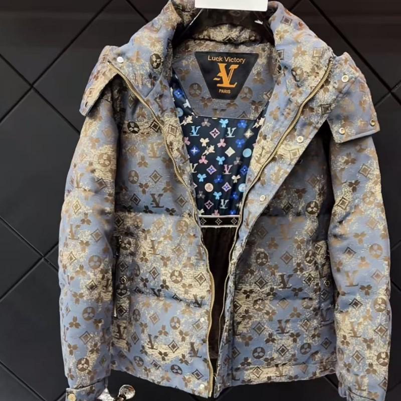 

European-Style Men’s Trendy Hooded Winter Jacket - High-End, Versatile Cotton Coat with Stylish Print XL