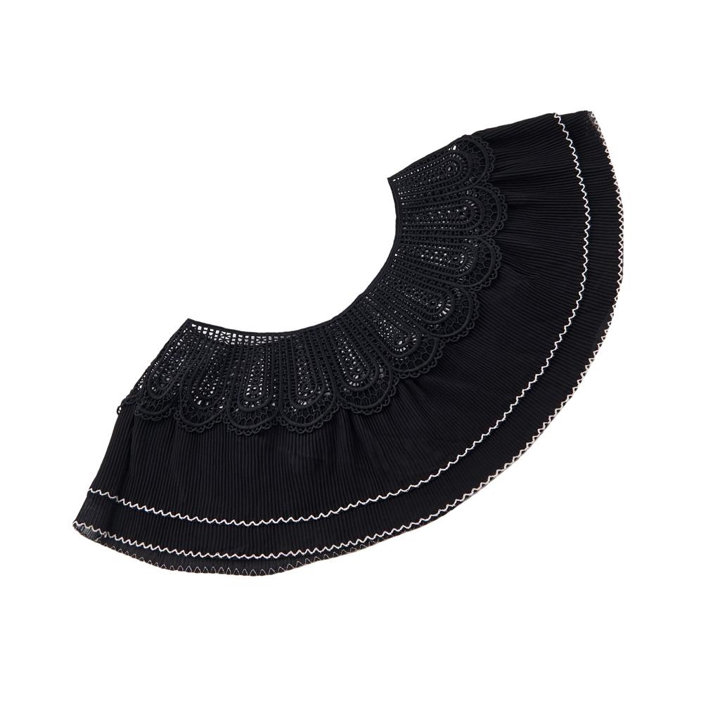 Fashion Lace Trim Shawl Hollowout Neck Scarf Breathable Poncho Lace Shawl Women Formal Party Collar Shawl Shoulder Wrap