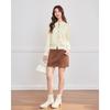 IEF Autumn Rhinestone Zip-Up Stand Collar Sweater Jacket