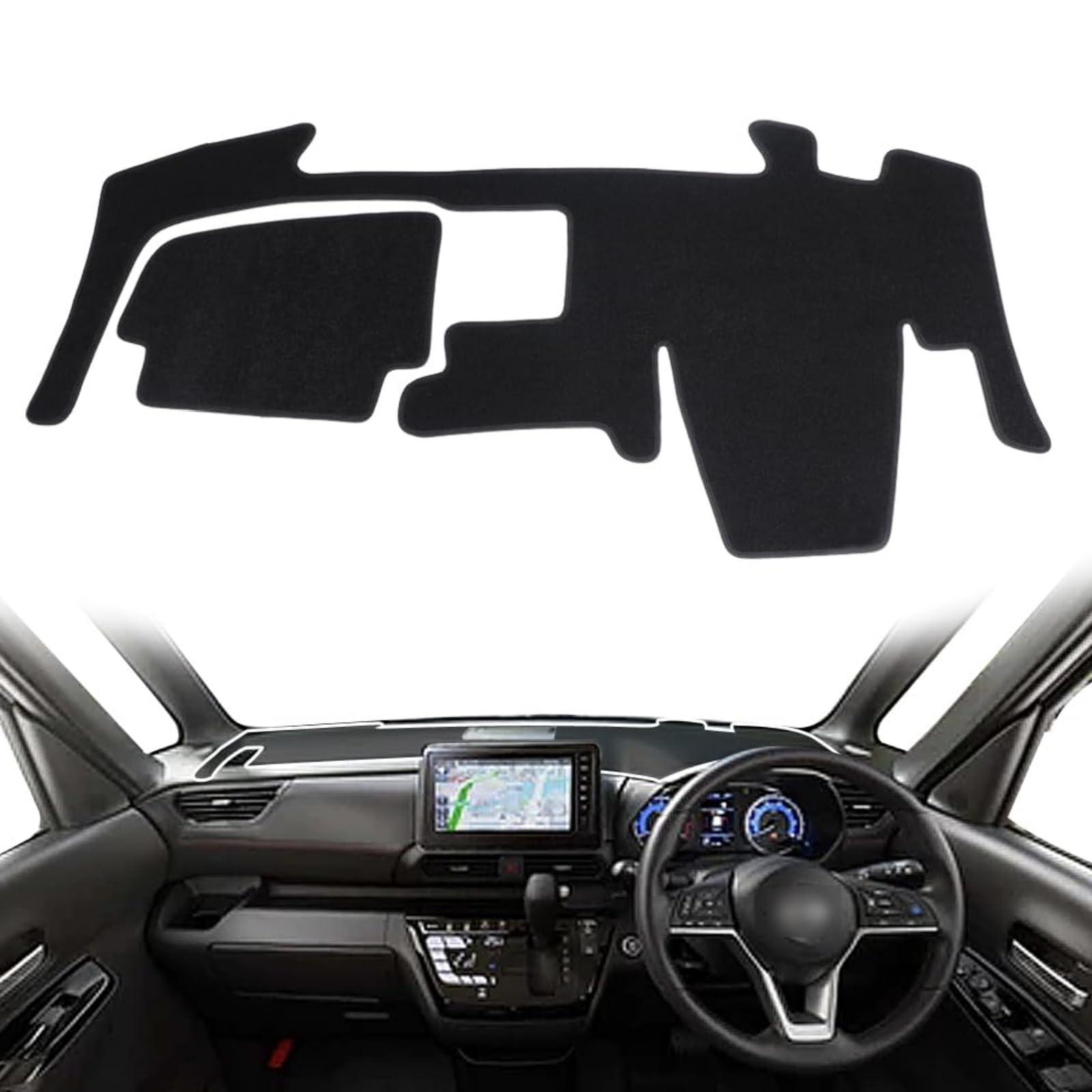 

Nissan Roox 40 Серия BA1 коврик на центральную панель приборов Модели B44A B45A B47A Защита от солнца для интерьера приборной панели (с динамиком) (2020-Настоящее время / / / B48A) -