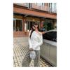 This High-end Button Slanted Shoulder Long-sleeved T-shirt Women's New Early Autumn Chic Off-shoulder Top