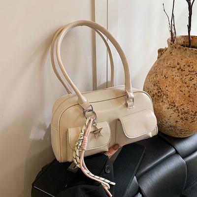 Double Pocket Handbag New Fashion Shoulder Bag