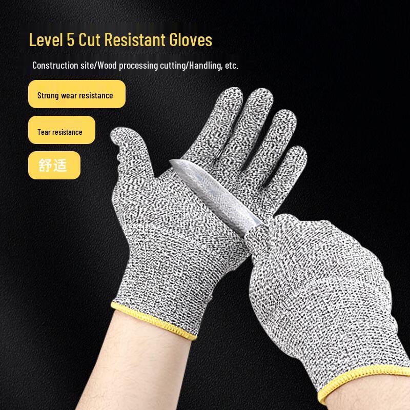 OLOMM Cut-Resistant Industrial Work Gloves M