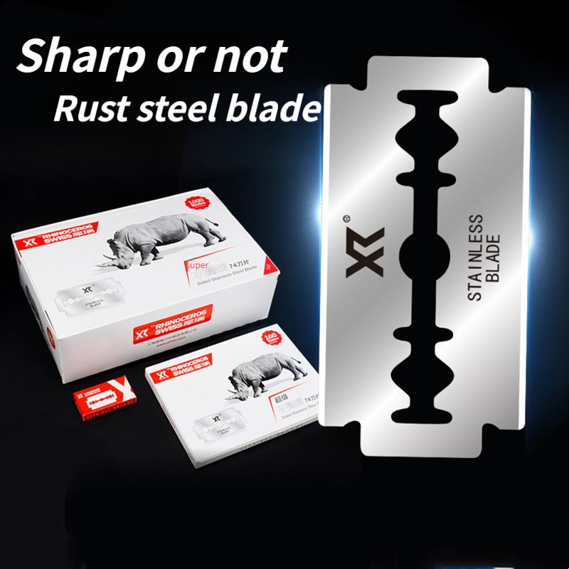 218-Xirui Stainless Steel Shaving Blades: Classic Manual Double-Edged Blades for Facial Shaving
