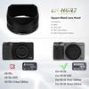 Haoge Metal Square Lens Hood for RICOH GRIII GR3 HDF Camera Accessories LH-HGR3