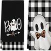 Microfiber Halloween Pumpkin Festival Green Elf/ Printed Towel Kitchen Washing Hand Towel Face Towel