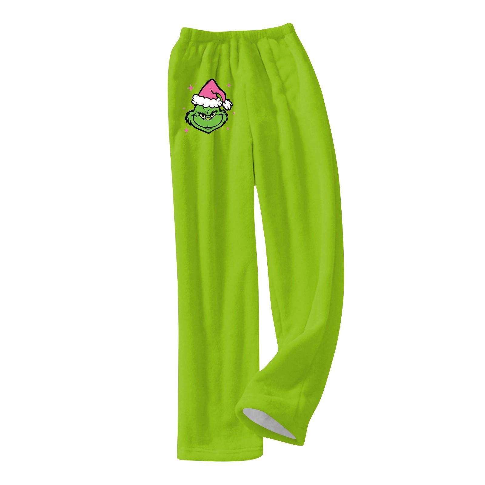 

Women Winter Pants Full Length Long Trousers Printed Pants XS рожевий