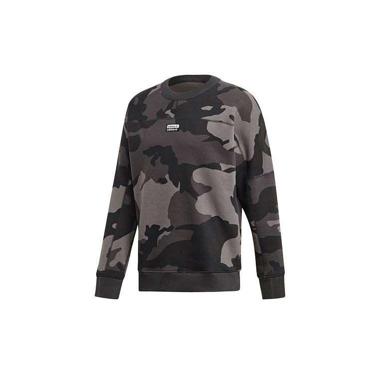 adidas originals R.Y.V. CAMO C Fleece Lined Stay Warm Casual Sports Pullover Gray Men s ED7168 S