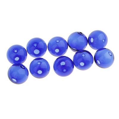 10 bucăți Globe Sticla de sticlă Charm Pandantiv DIY Artizanat Fabricare de bijuterii Albastru