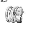 Reloj Brazalete Envolvente MISSFOX de Alta Moda con Forma de Serpiente