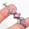 Rhodochrosite Gemstone Handmade 925 Sterling Silver Jewelry Pendant 2.36" KJ-129