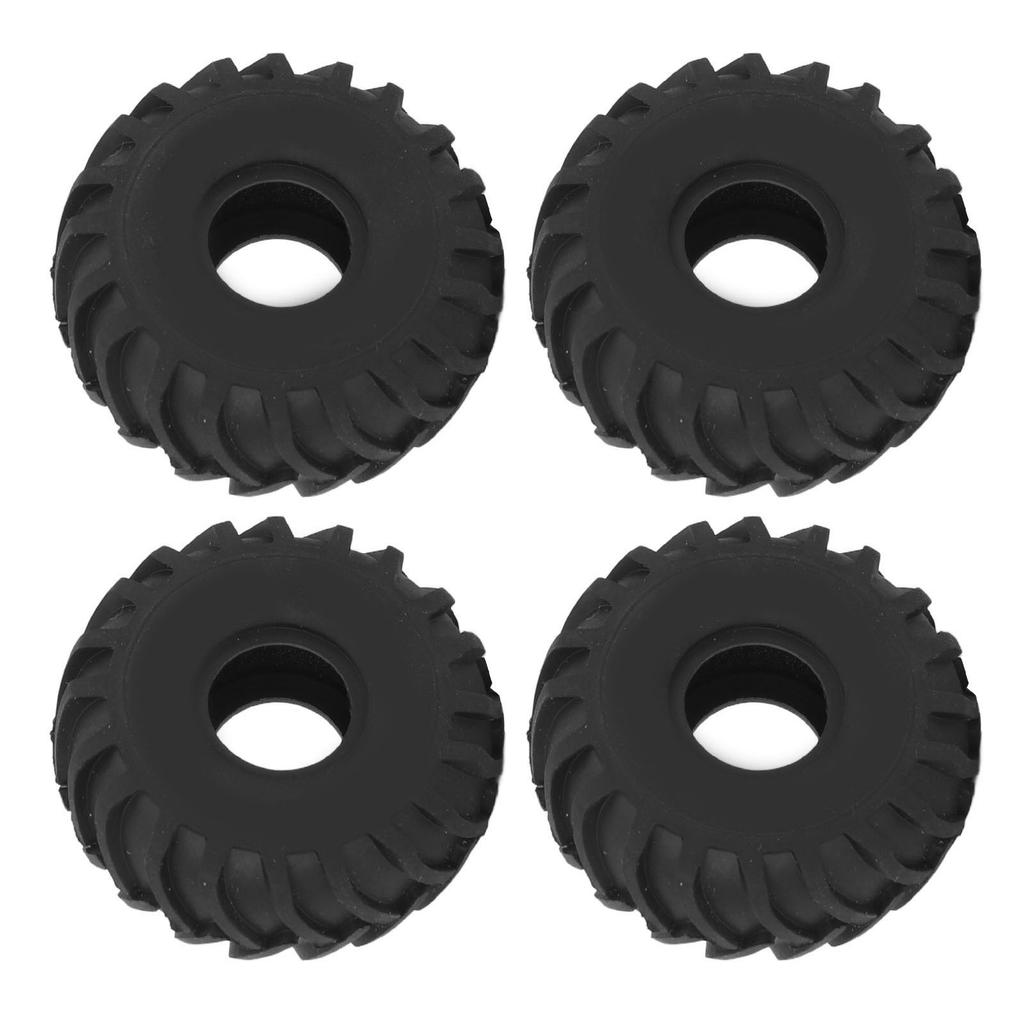 4PCS 1.0in Wheel Rubber Tires Anti Slip Better Grip RC Rubber Tyre for AXIAL SCX24 124 RC Crawler