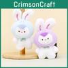 Adorable Cartoon Bunny Plush Keychain Colorful Stuffed Rabbit Bag Charm Gift