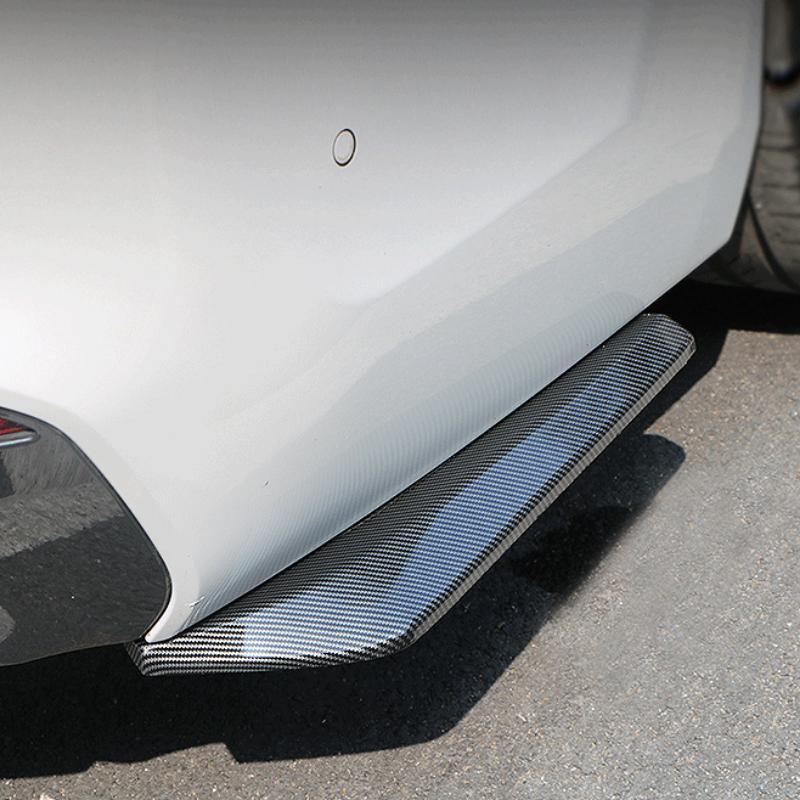 Universal Auto Vorne Hinten Stoßstange Streifen Lip Spoiler Diffusor Splitter Scratch Protector Carbon Fiber Winglets Seite Rock