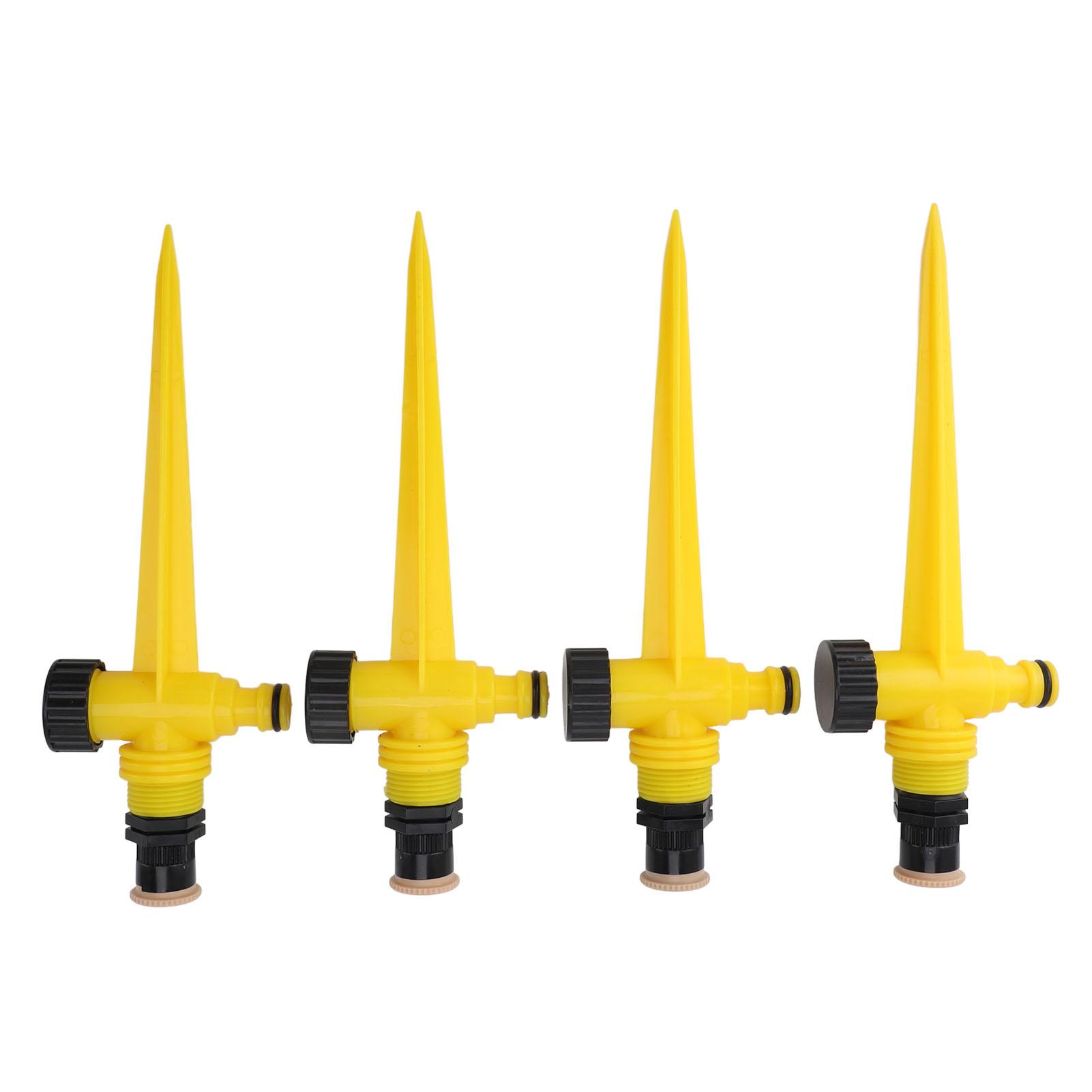 

4pcs Garden Sprinklers Professional Efficient 360 Degree Automatic Rotating Lawn Sprinkler for Yard Patio Outdoor Garden