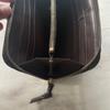 Used Intrecciato round zip long wallet brown