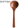 Long Wooden Soup Handle Kitchen Tableware Porridge Cooking Tool