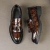 Fashion Mens Dress Shoes Genuine Leather Men Shoes Sneakers Male Sneakers Man Trend Leisure Sneaker Tassel Loafers Big Size 38-46