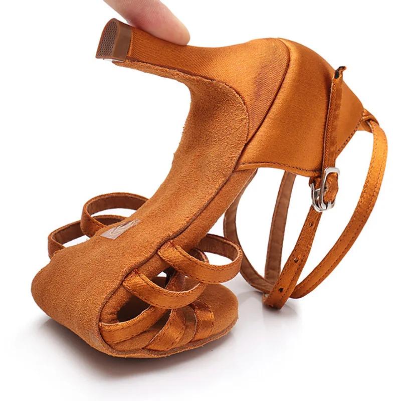 Frauen Latein Tanzschuhe Damen Mädchen Professionelle Tanzschuhe Tennis 7cm Wildleder Weiche Sohle Jazz Salsa Übungsschuhe