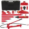 12 Ton Portable Hydraulic Jack Kit–26,455 Lbs Capacity,Auto Body Repair Tool,4.6Ft Hose, Storage Case–for Car, Truck Maintenance