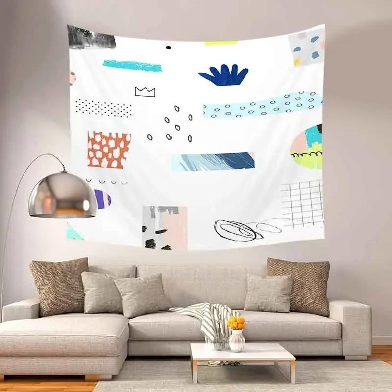 Home Wall Decoration Tapestry Abstract Pattern Hanging Cloth Office Living Room Tapestry