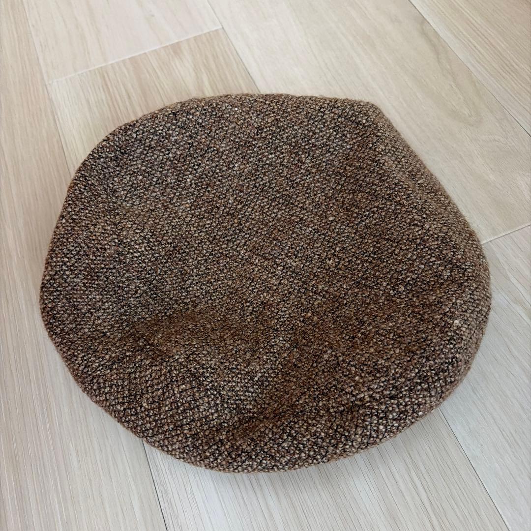 Used Ralph Lauren beret brown tweed style