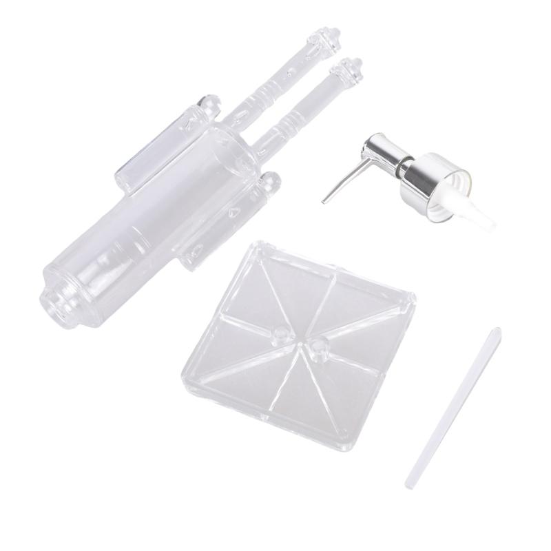 Nutcrackers Theme Soap Dispenser Hand Wash Liquid Soap Holder For Bathroom Use With Transparent Body Christmas Decors