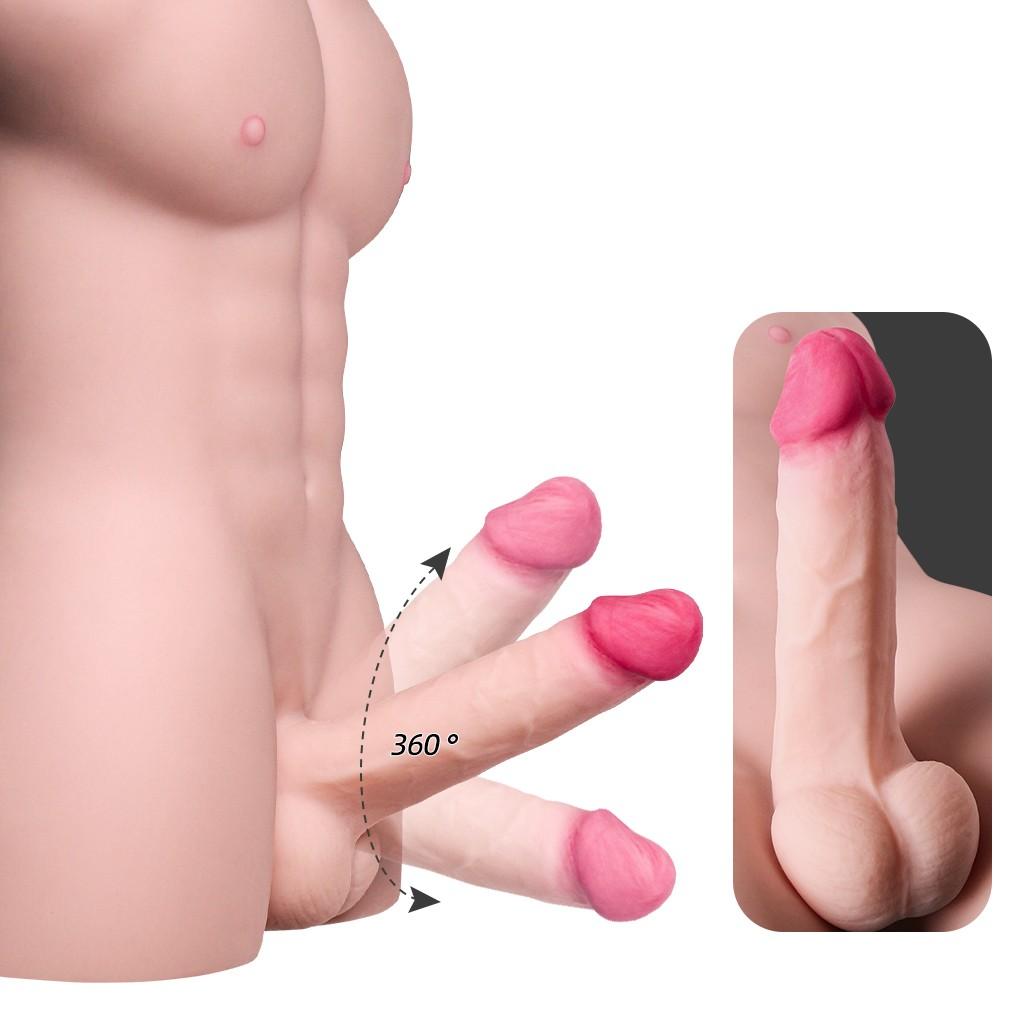 Realistic Sex Doll with Dildo TPE Love Dolls Female Masturbator Sex Toys for Women