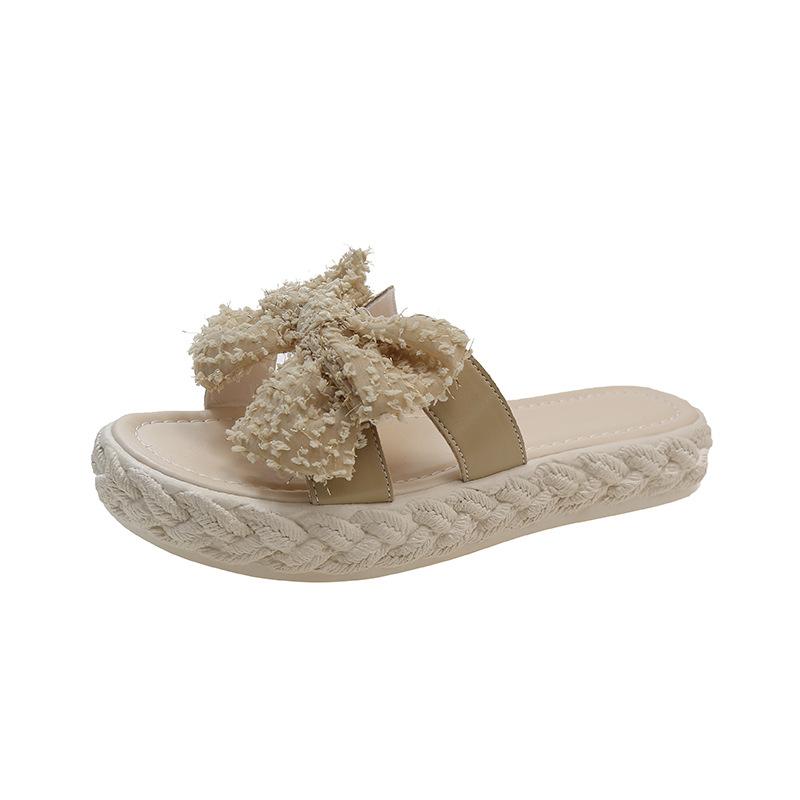 Xiaoxiangfeng Slippers Female Summer Wear New Pregnant Women Dissolving Sole Fairy Shoes with Skirt Gentle French Sandals