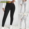 Pantalons et Pantalons Capris Casual pour Femmes, Couleur Unie Imprimée, Design International
